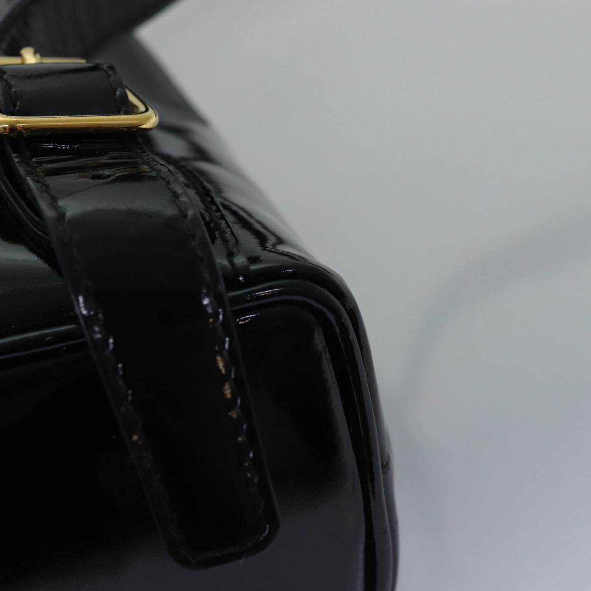GUCCI Bamboo Backpack Patent leather Black 003 2058 0030 ep4556