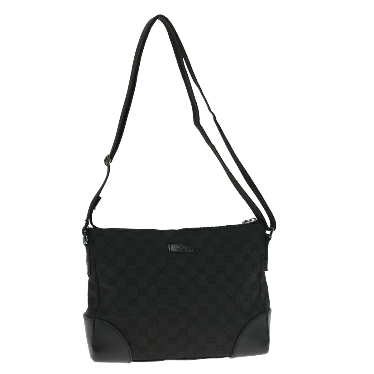 GUCCI GG Canvas Shoulder Bag Canvas Black 114273 ep4567