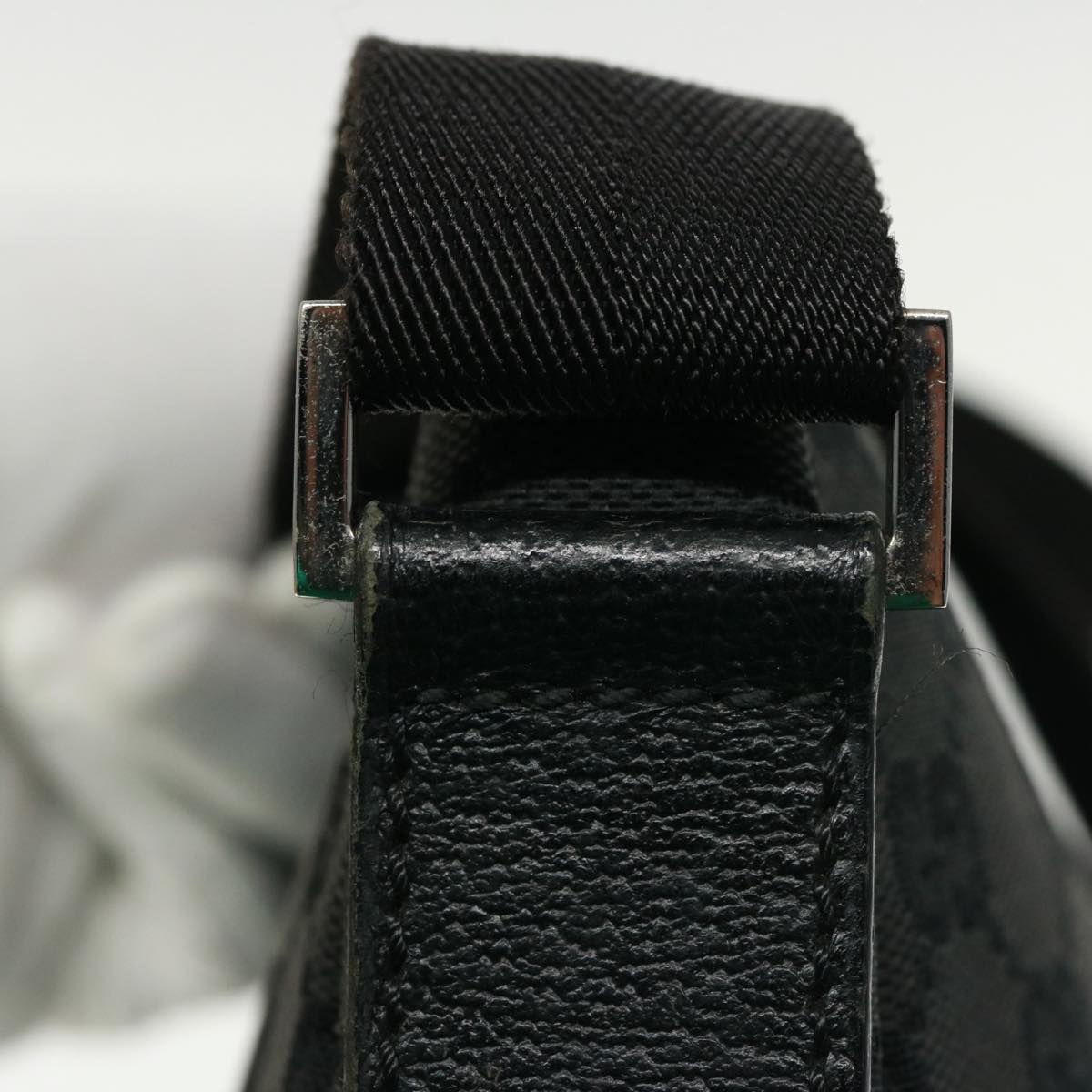 GUCCI GG Canvas Shoulder Bag Canvas Black 114273 ep4567