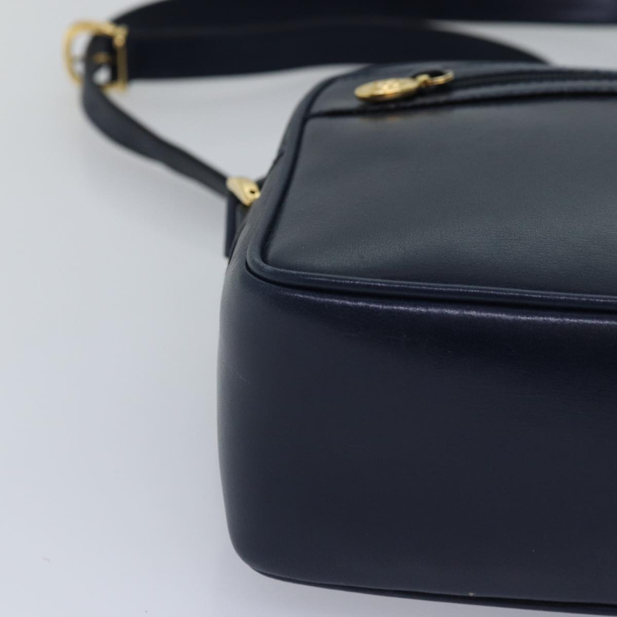 GUCCI Sherry Line Shoulder Bag Leather Navy 001 23 0942 ep4572