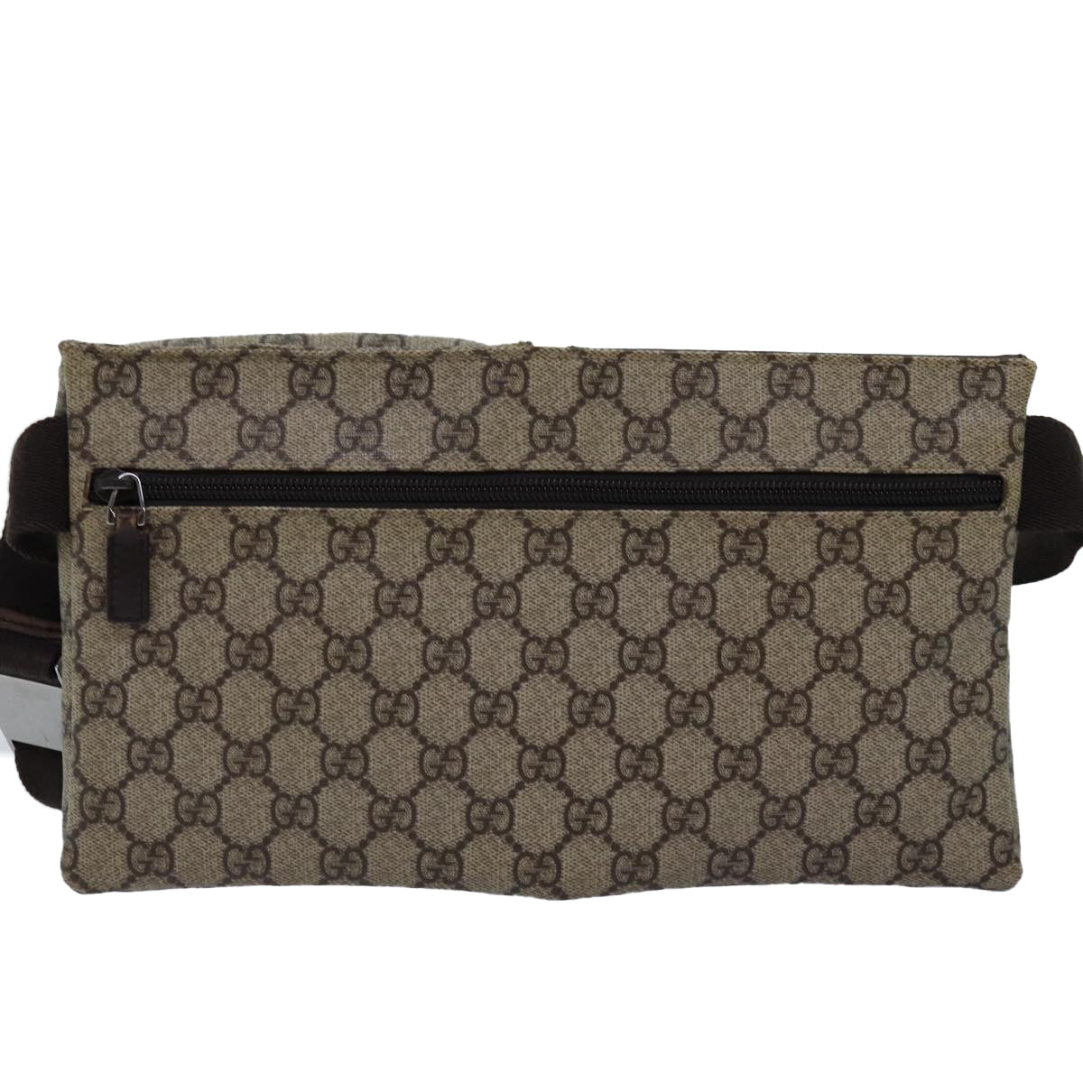 GUCCI GG Supreme Waist bag PVC Beige 28566 ep4576