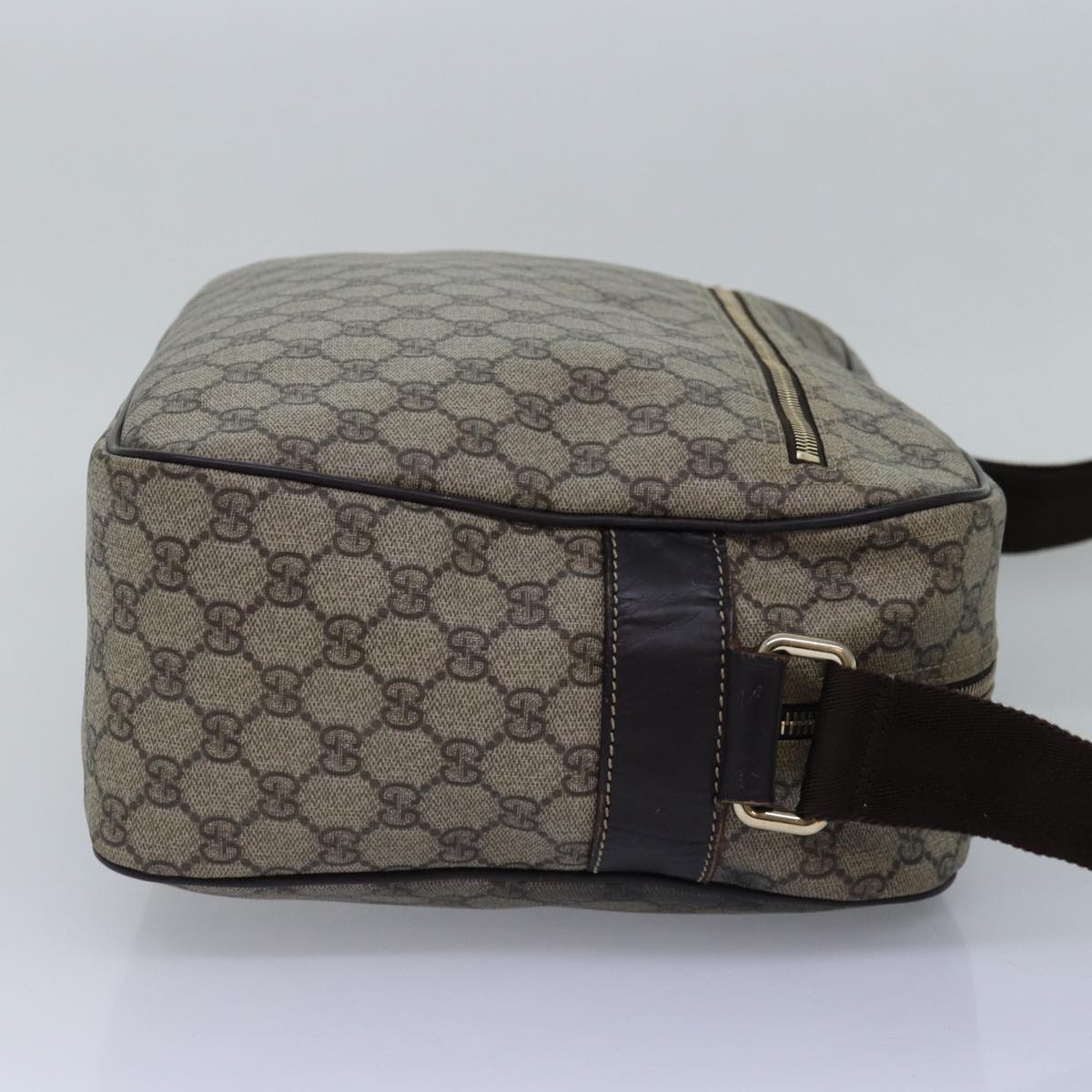 GUCCI GG Supreme Shoulder Bag PVC Beige 211107 ep4581
