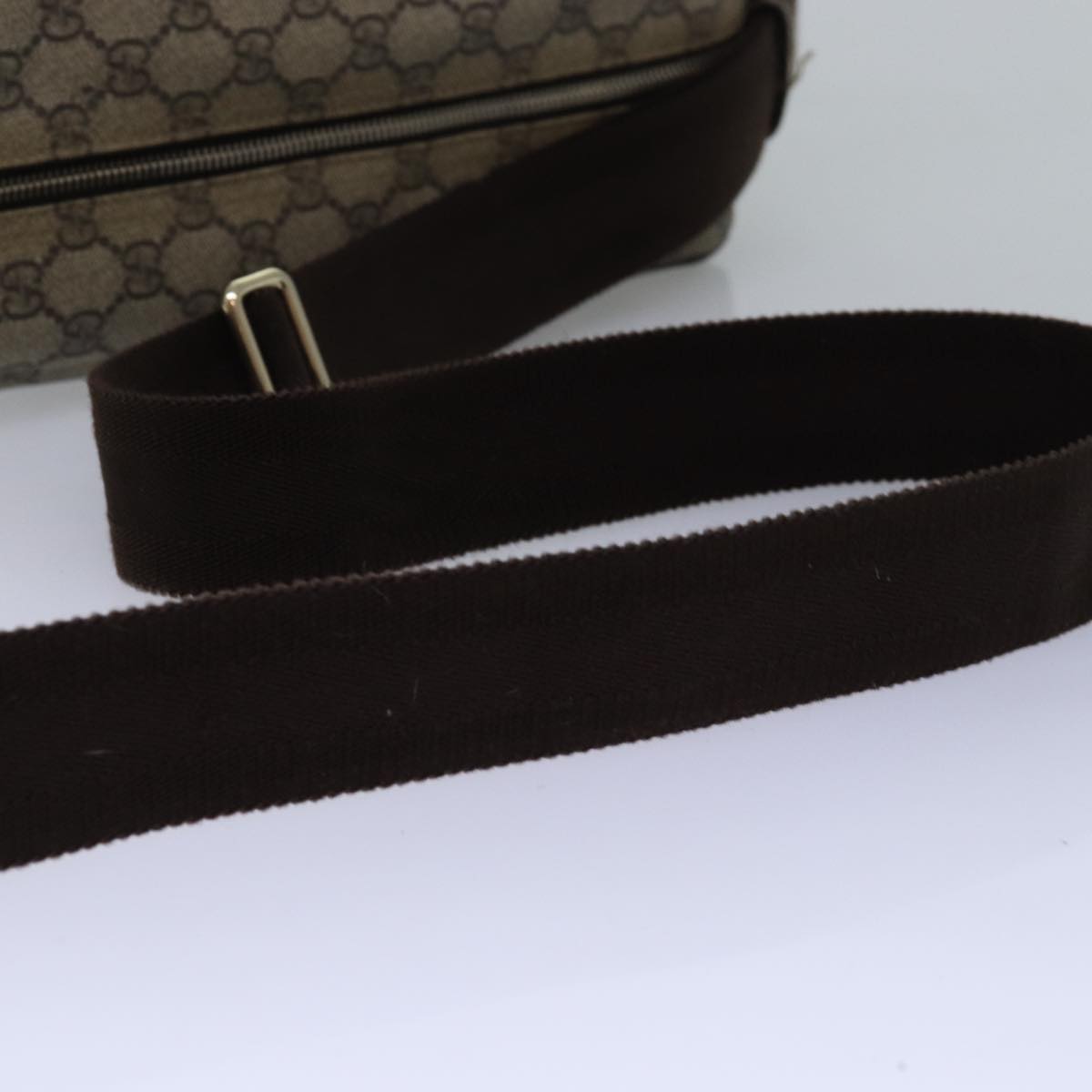 GUCCI GG Supreme Shoulder Bag PVC Beige 211107 ep4581