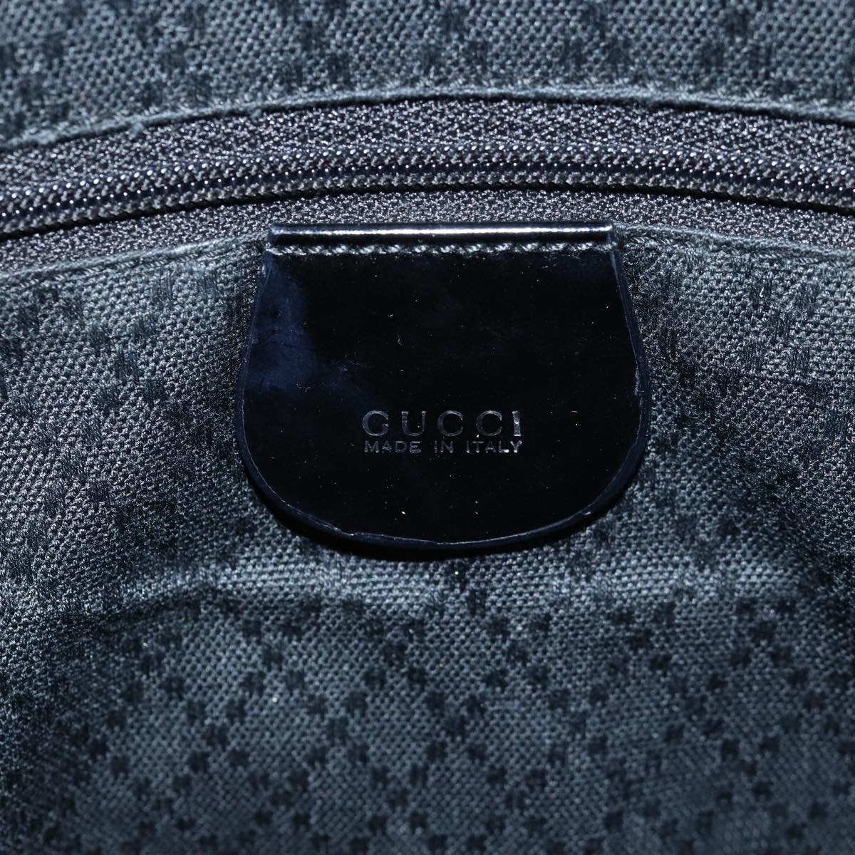 GUCCI Bamboo Hand Bag Nylon Black 002 1998 0352 ep4587