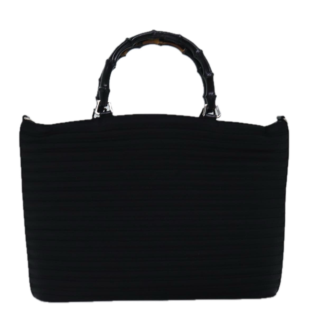 GUCCI Bamboo Hand Bag Nylon Black 002 1998 0352 ep4587