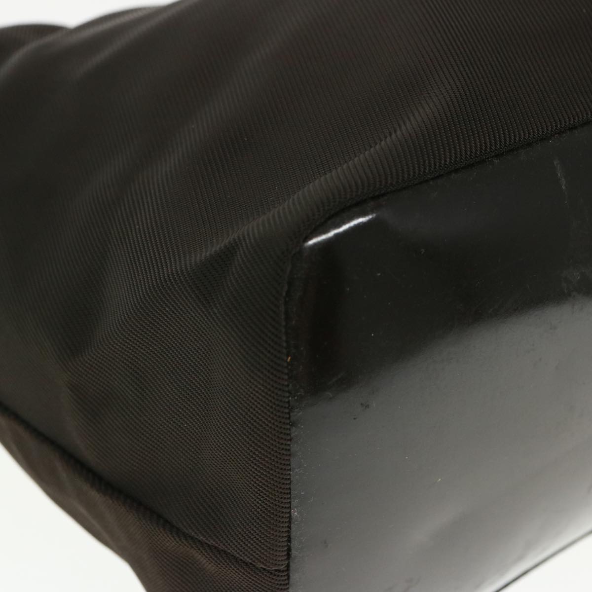 GUCCI Bamboo Shoulder Bag Nylon Brown 000 1956 0531 ep4606