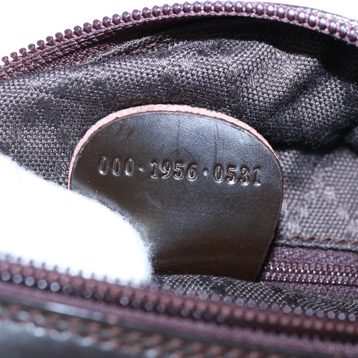 GUCCI Bamboo Shoulder Bag Nylon Brown 000 1956 0531 ep4606