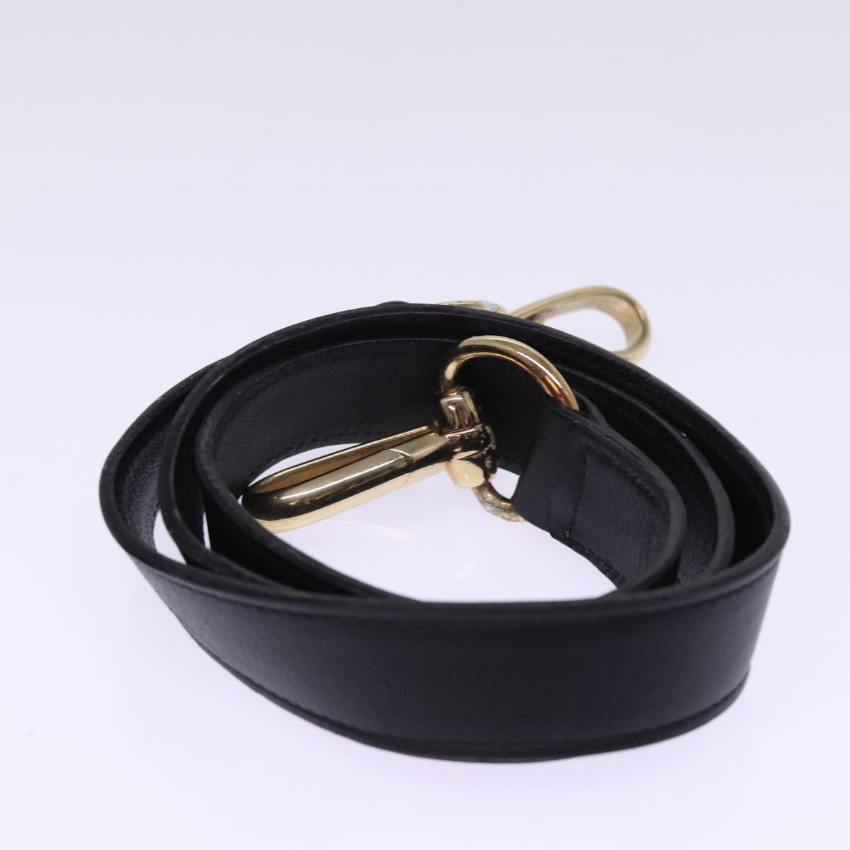 GUCCI Bamboo Hand Bag Leather 2way Black 001 2684 1657 ep4610