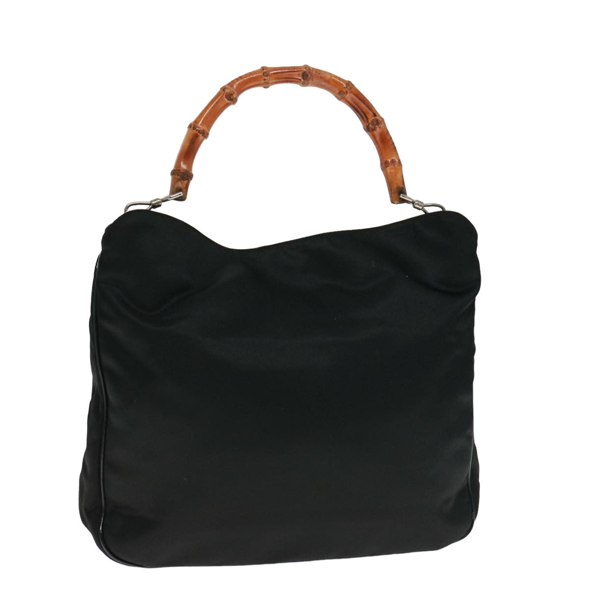 GUCCI Bamboo Shoulder Bag Nylon Black 001 1781 1577 5 ep4616