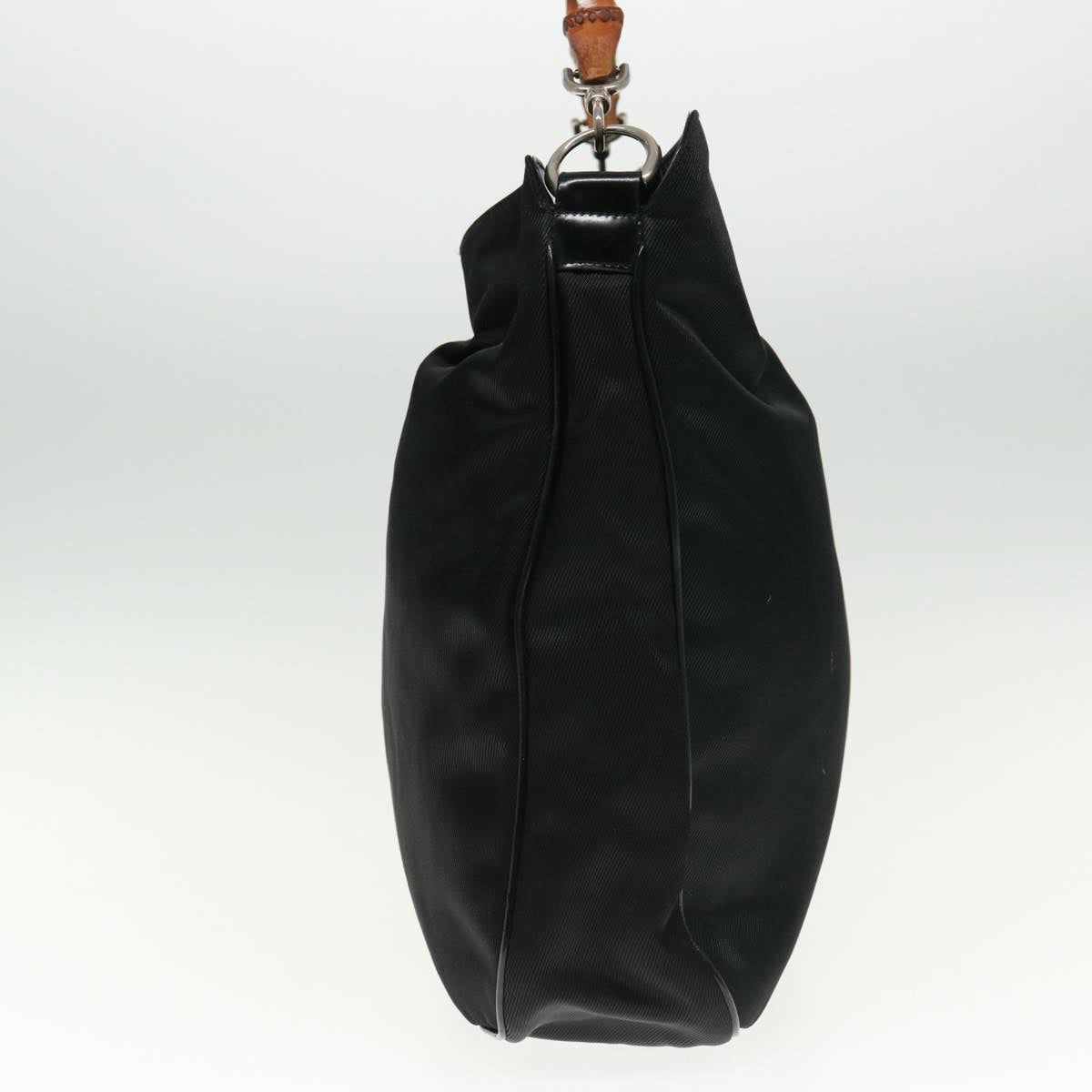 GUCCI Bamboo Shoulder Bag Nylon Black 001 1781 1577 5 ep4616