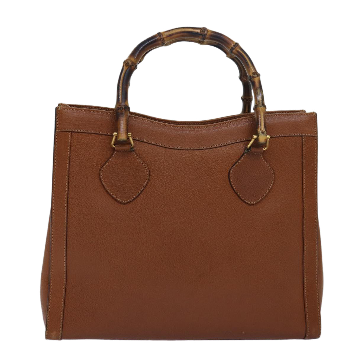 GUCCI Bamboo Hand Bag Leather Brown 002 115 0260 ep4620