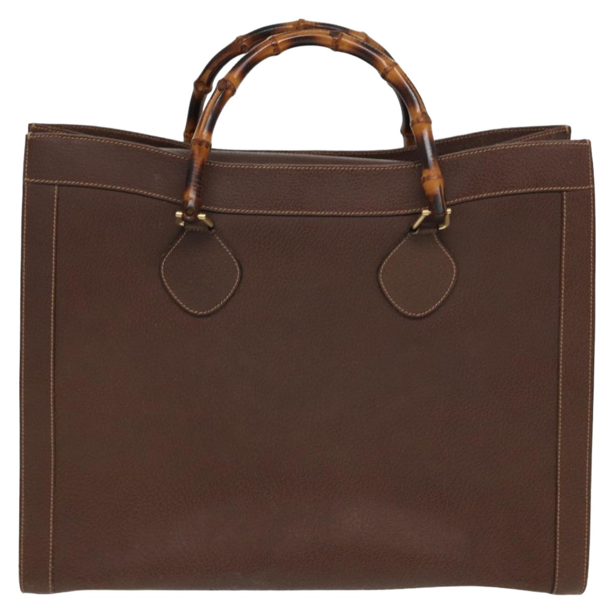 GUCCI Bamboo Hand Bag Leather Brown 002 1186 0259 ep4621