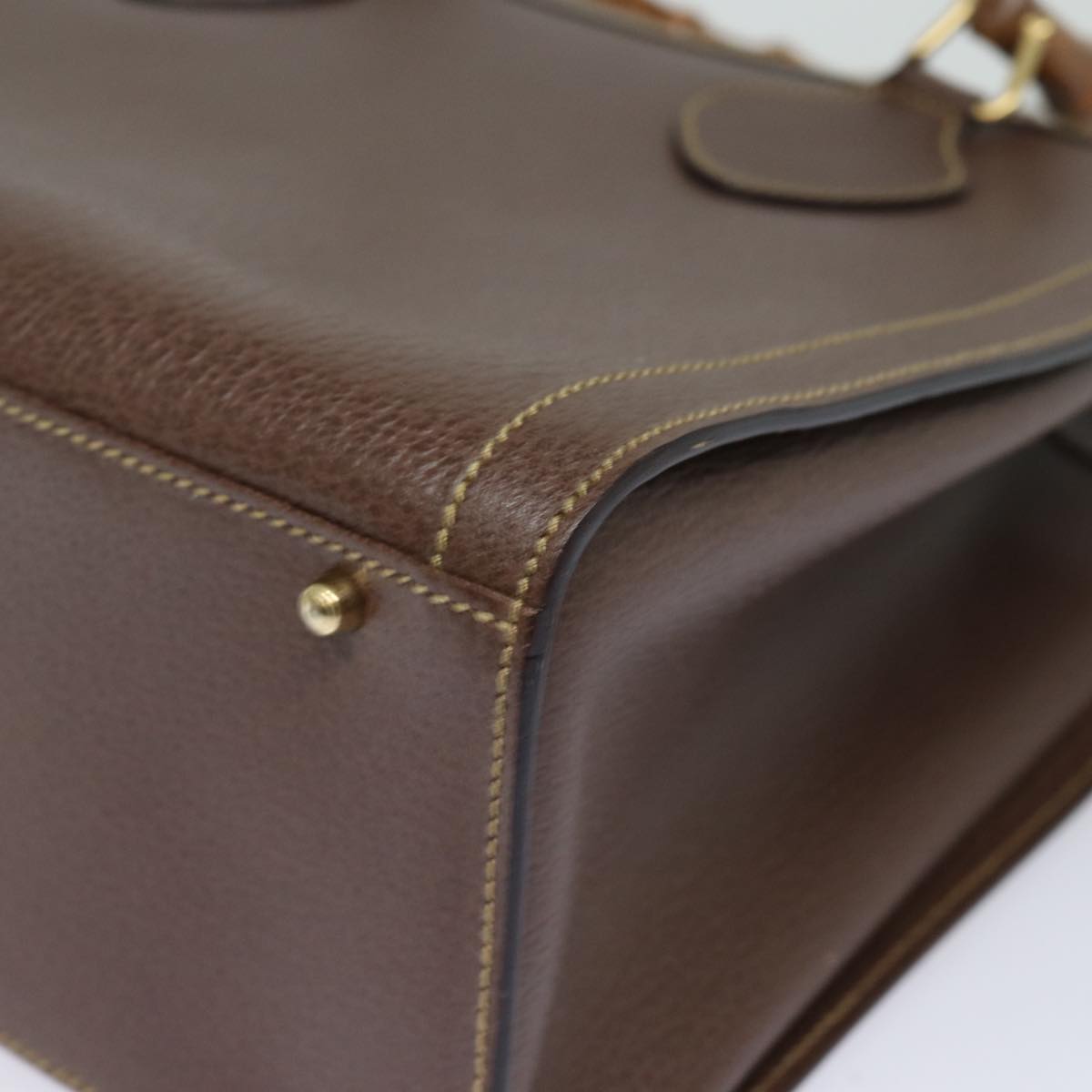 GUCCI Bamboo Hand Bag Leather Brown 002 2853 0260 0 ep4626