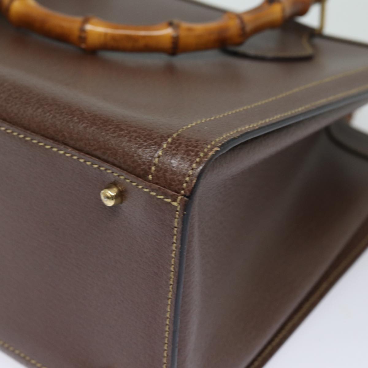 GUCCI Bamboo Hand Bag Leather Brown 002 2853 0260 0 ep4626