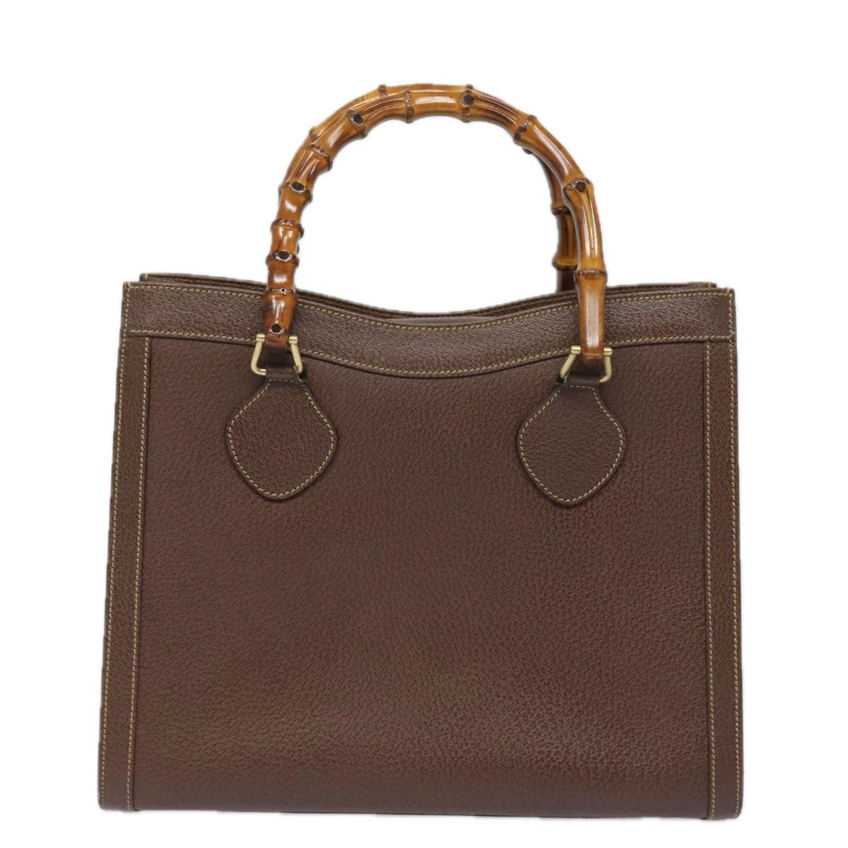 GUCCI Bamboo Hand Bag Leather Brown 002 2853 0260 0 ep4626