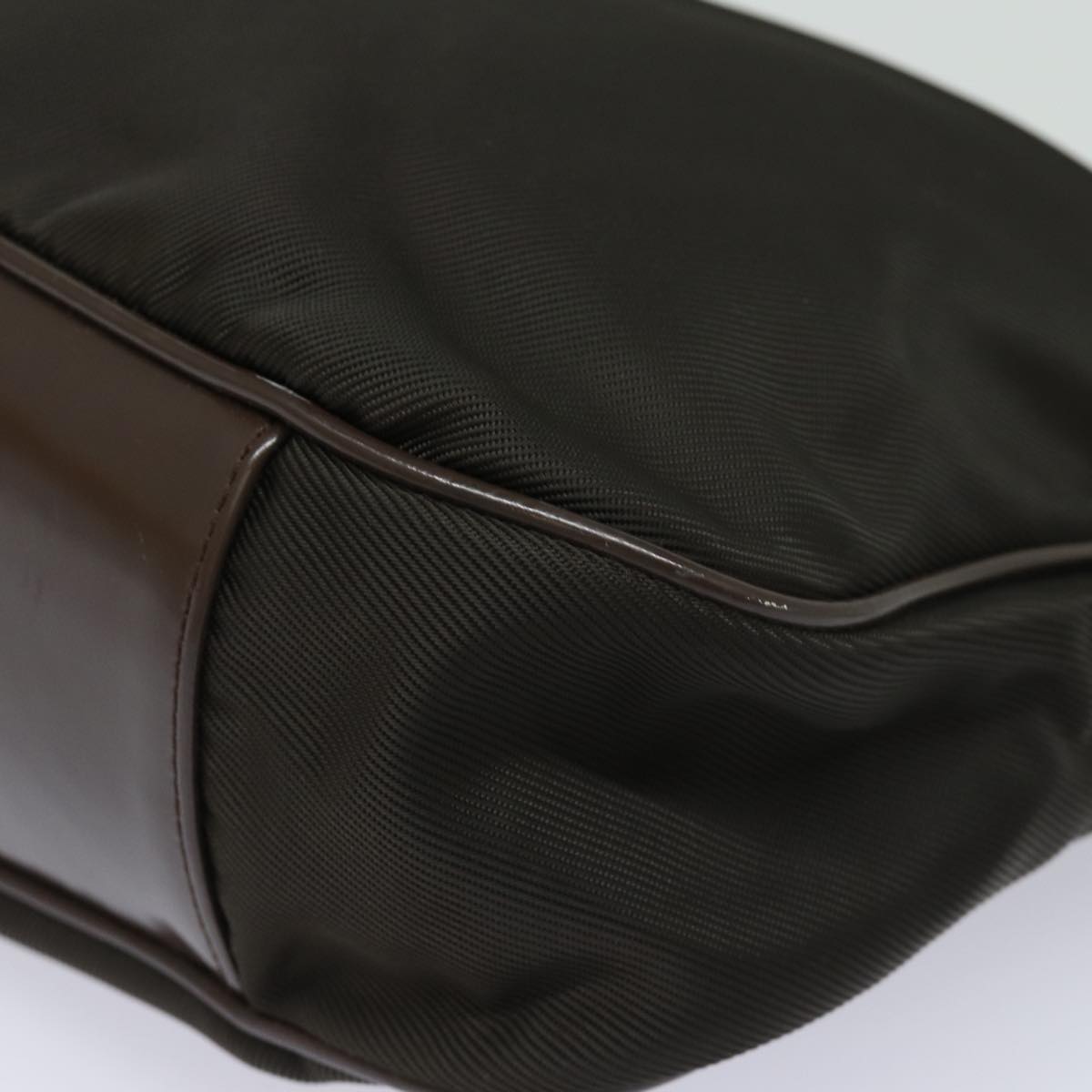 GUCCI Bamboo Hand Bag Nylon Khaki 001 123 1577 ep4636