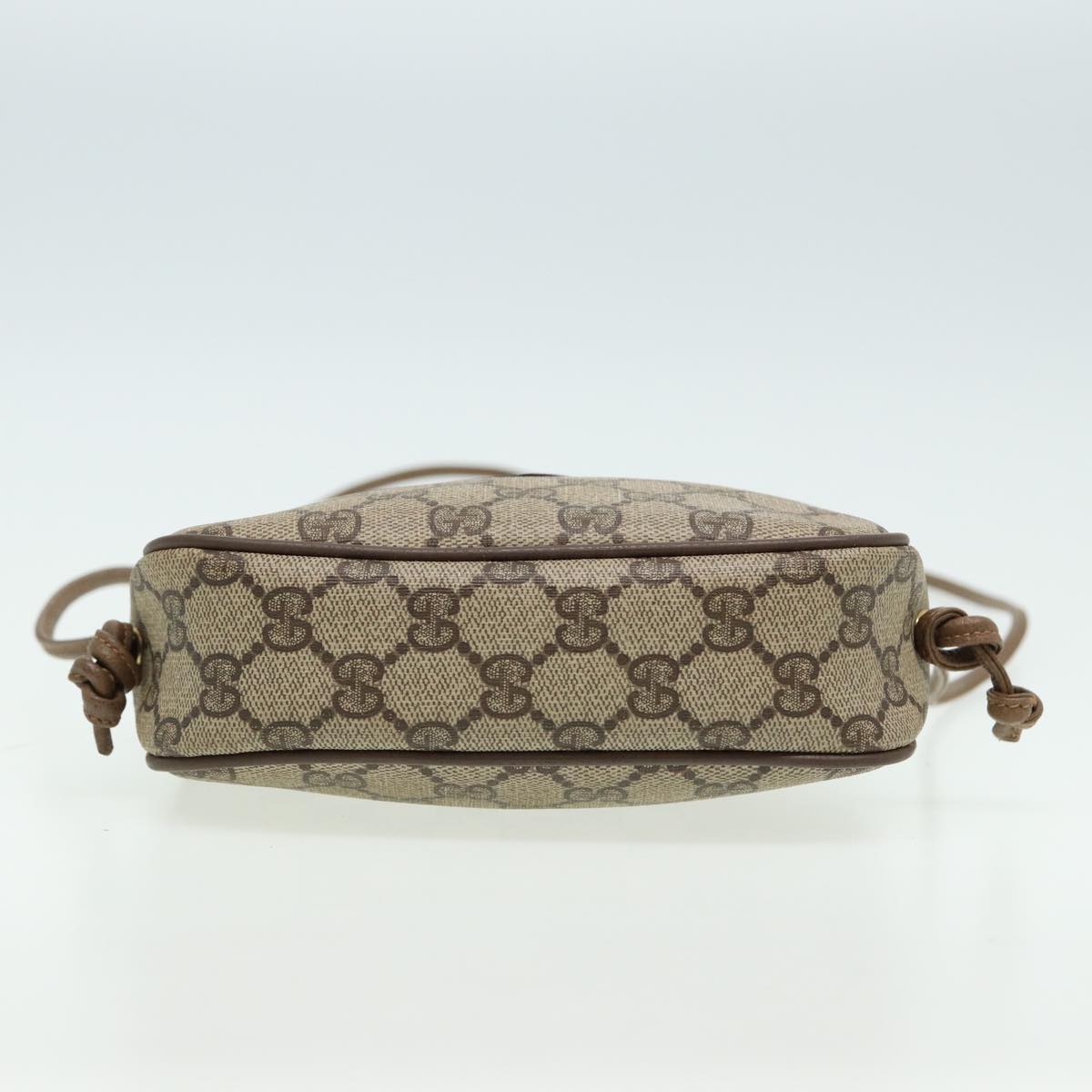 GUCCI GG Supreme Shoulder Bag PVC Leather Beige 116 02 606 ep4637