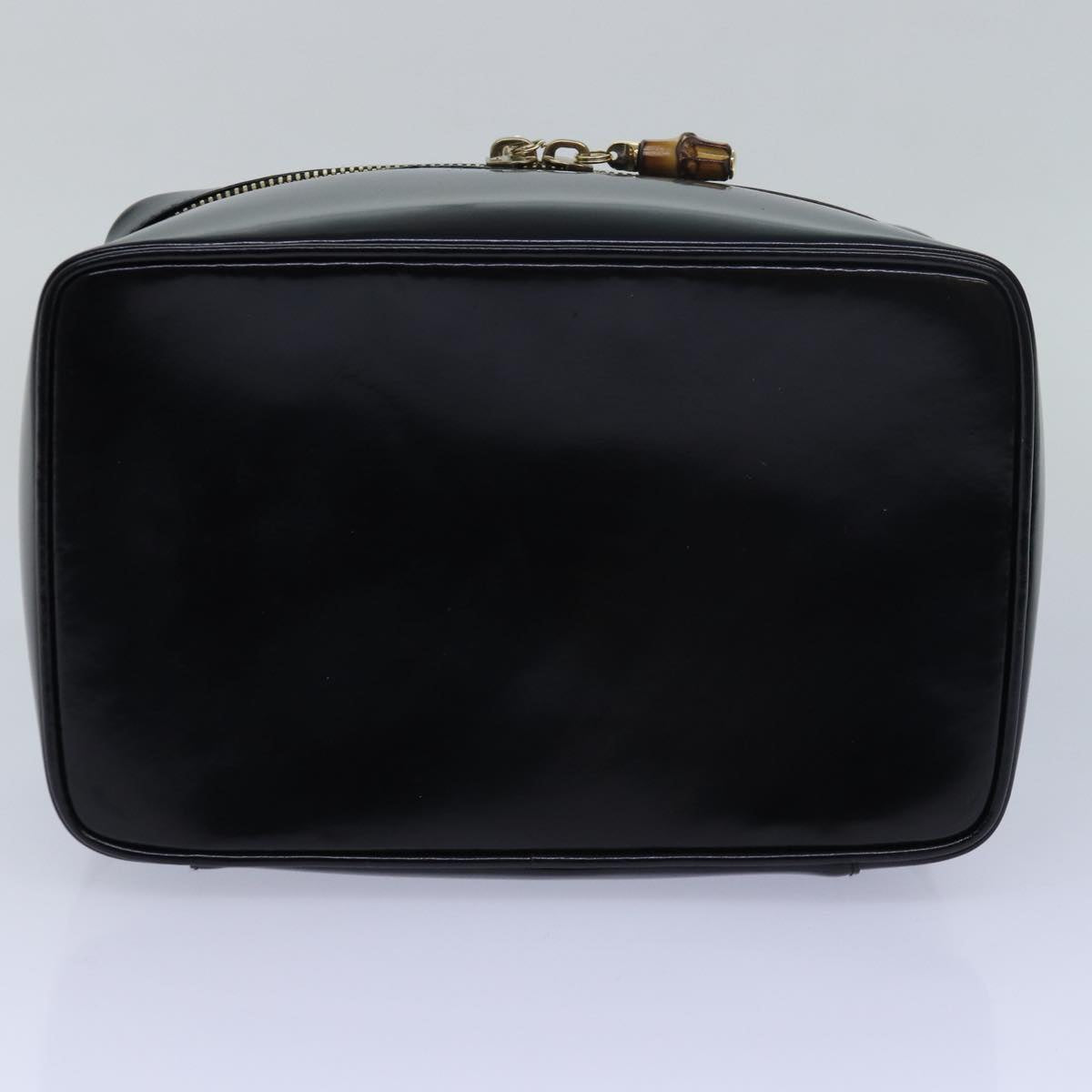 GUCCI Vanity Cosmetic Pouch Enamel Black 032 1956 0150 ep4640