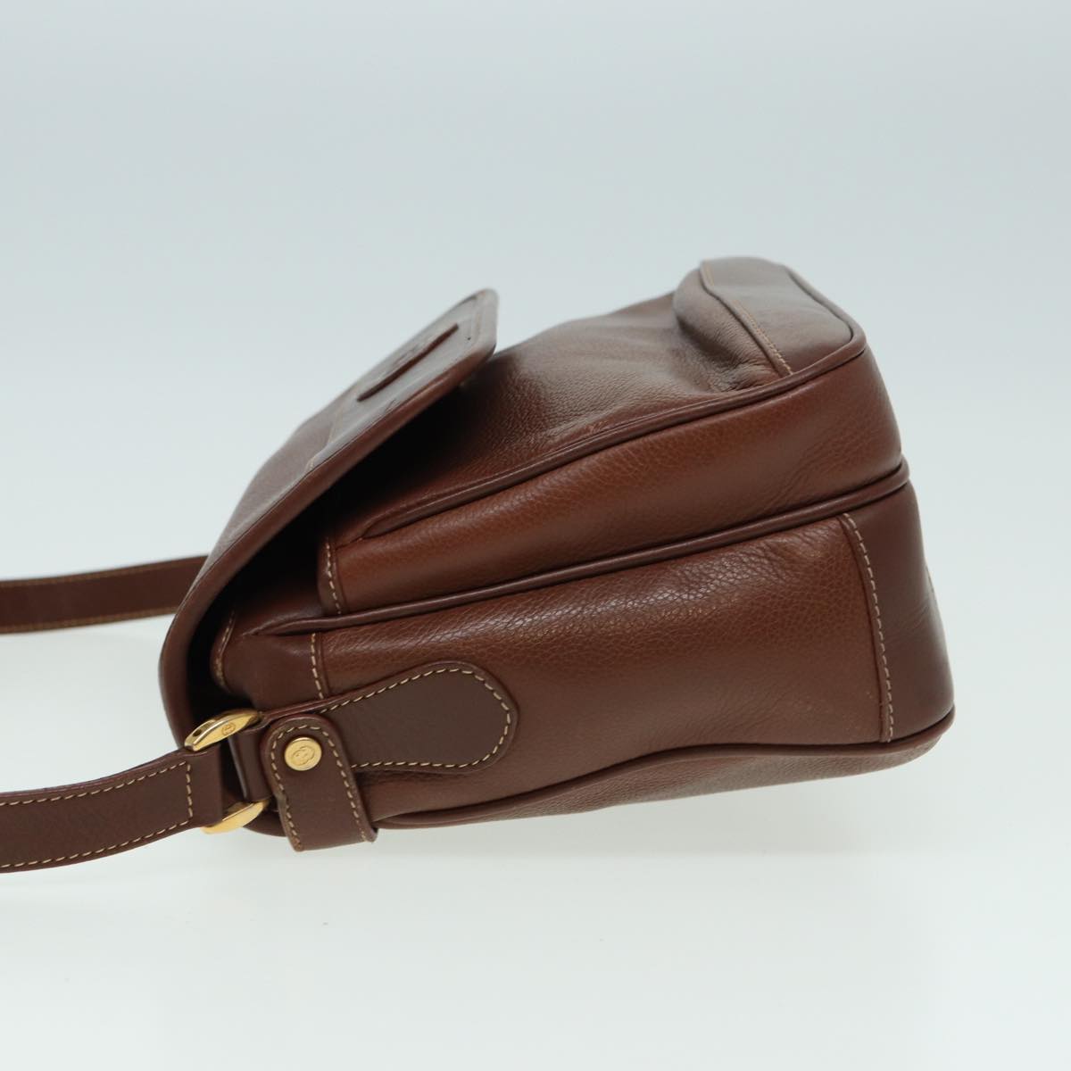 GUCCI Shoulder Bag Leather Brown 001 14 0925 ep4642