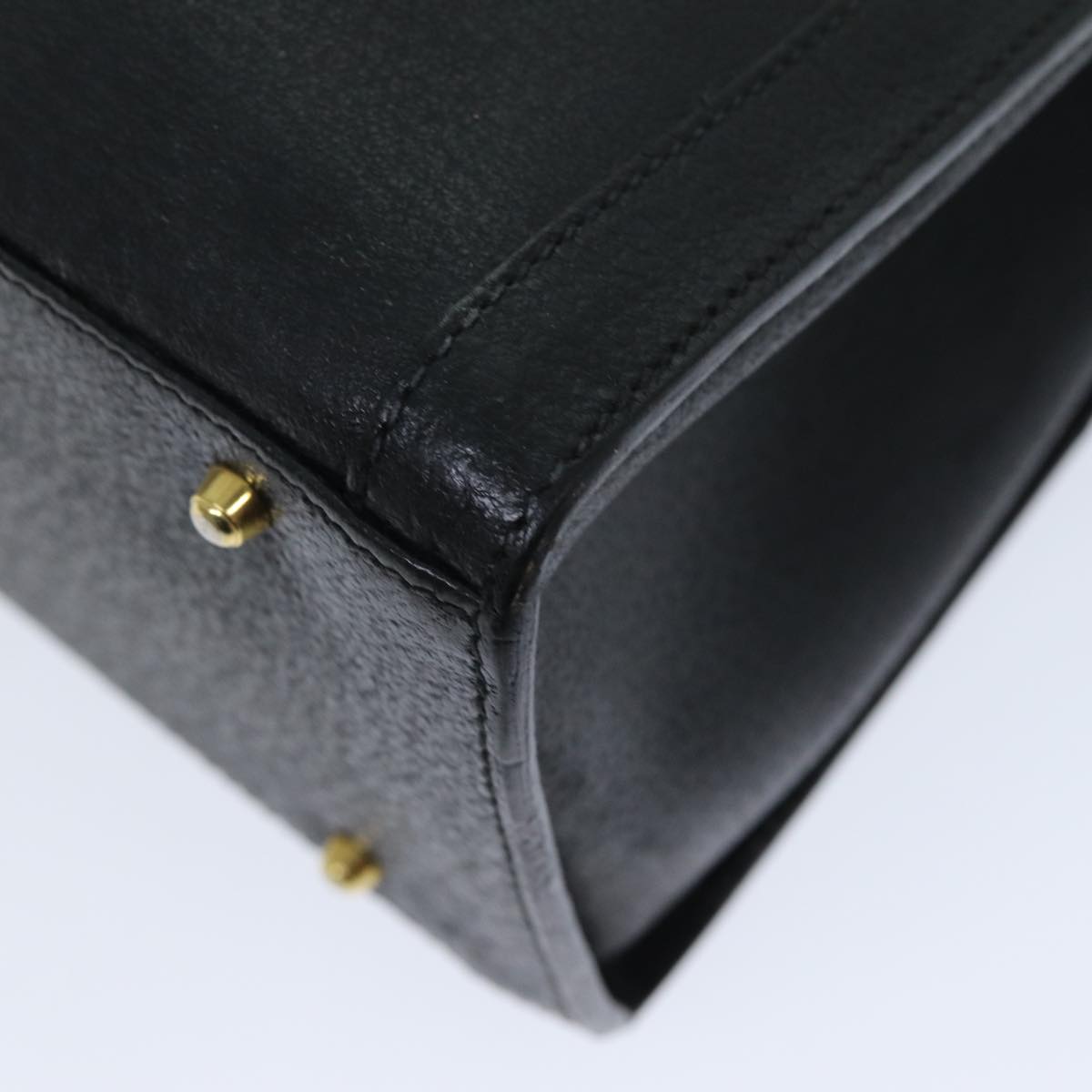 GUCCI Bamboo Hand Bag Leather Black 002 1186 0260 ep4643