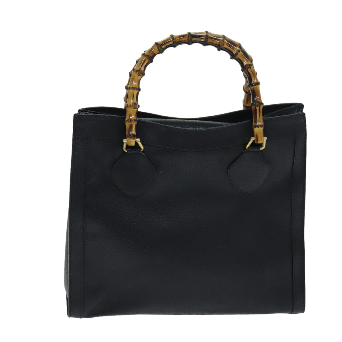 GUCCI Bamboo Hand Bag Leather Black 002 1186 0260 ep4643