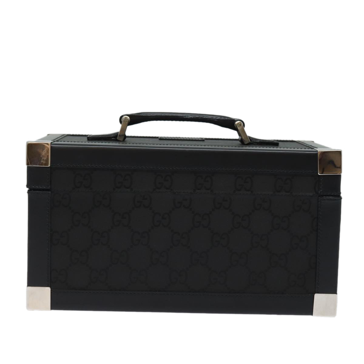 GUCCI GG Canvas Vanity Case Hand Bag Black ep4649