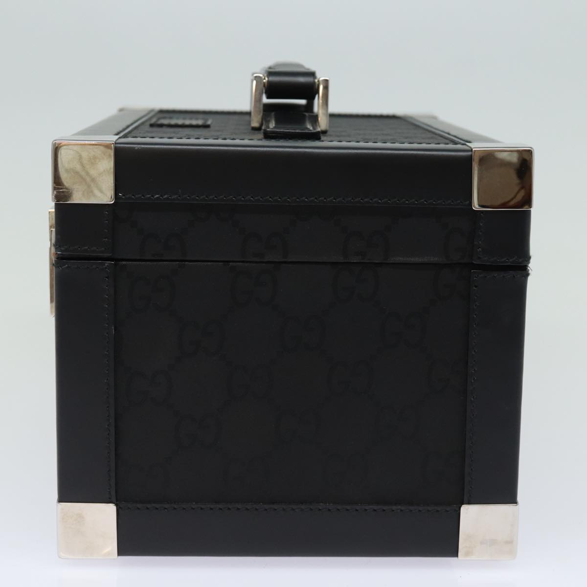 GUCCI GG Canvas Vanity Case Hand Bag Black ep4649