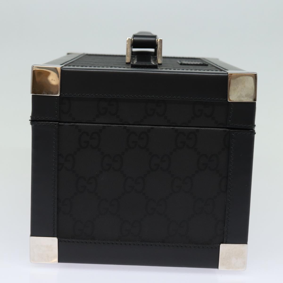 GUCCI GG Canvas Vanity Case Hand Bag Black ep4649