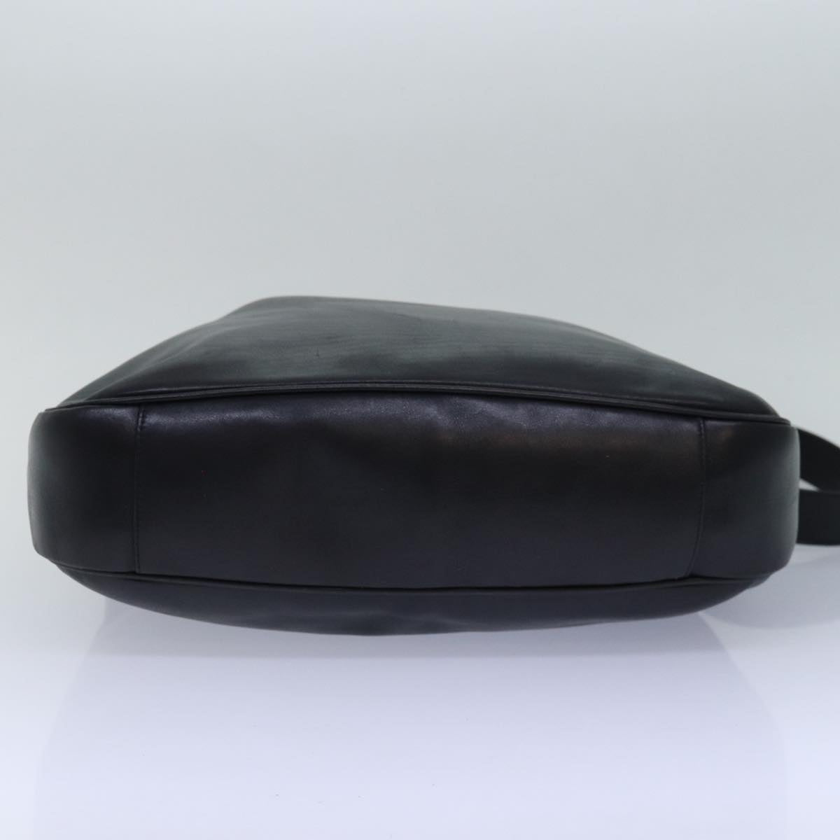 GUCCI Bamboo Hand Bag Leather 2way Black 001 1577 ep4654