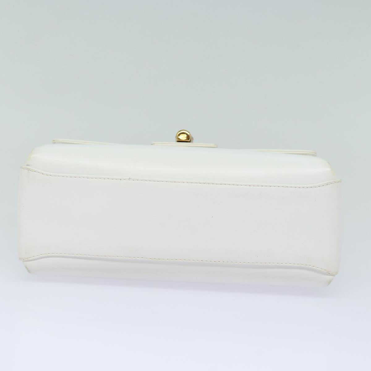 GUCCI Bamboo Hand Bag Leather White 000 23 0116 ep4660