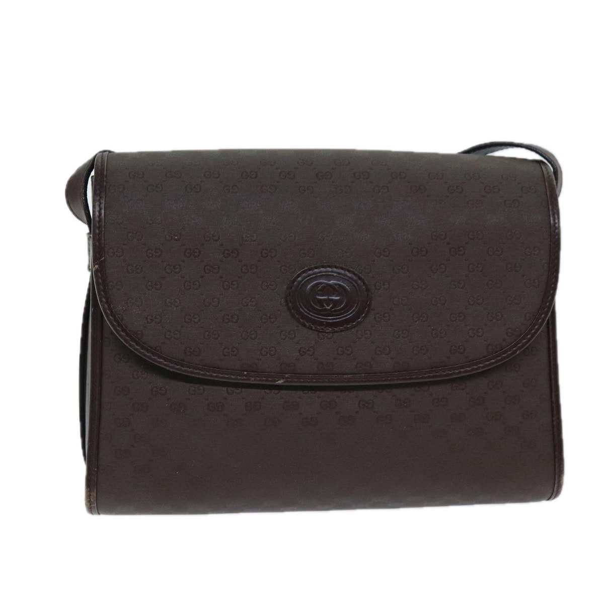 GUCCI Micro GG Supreme Shoulder Bag PVC Brown 001 14 0712 ep4661