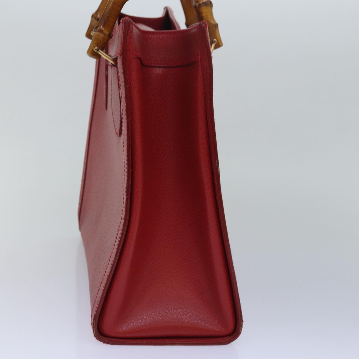 GUCCI Bamboo Hand Bag Leather Red 002 1186 0260 ep4665