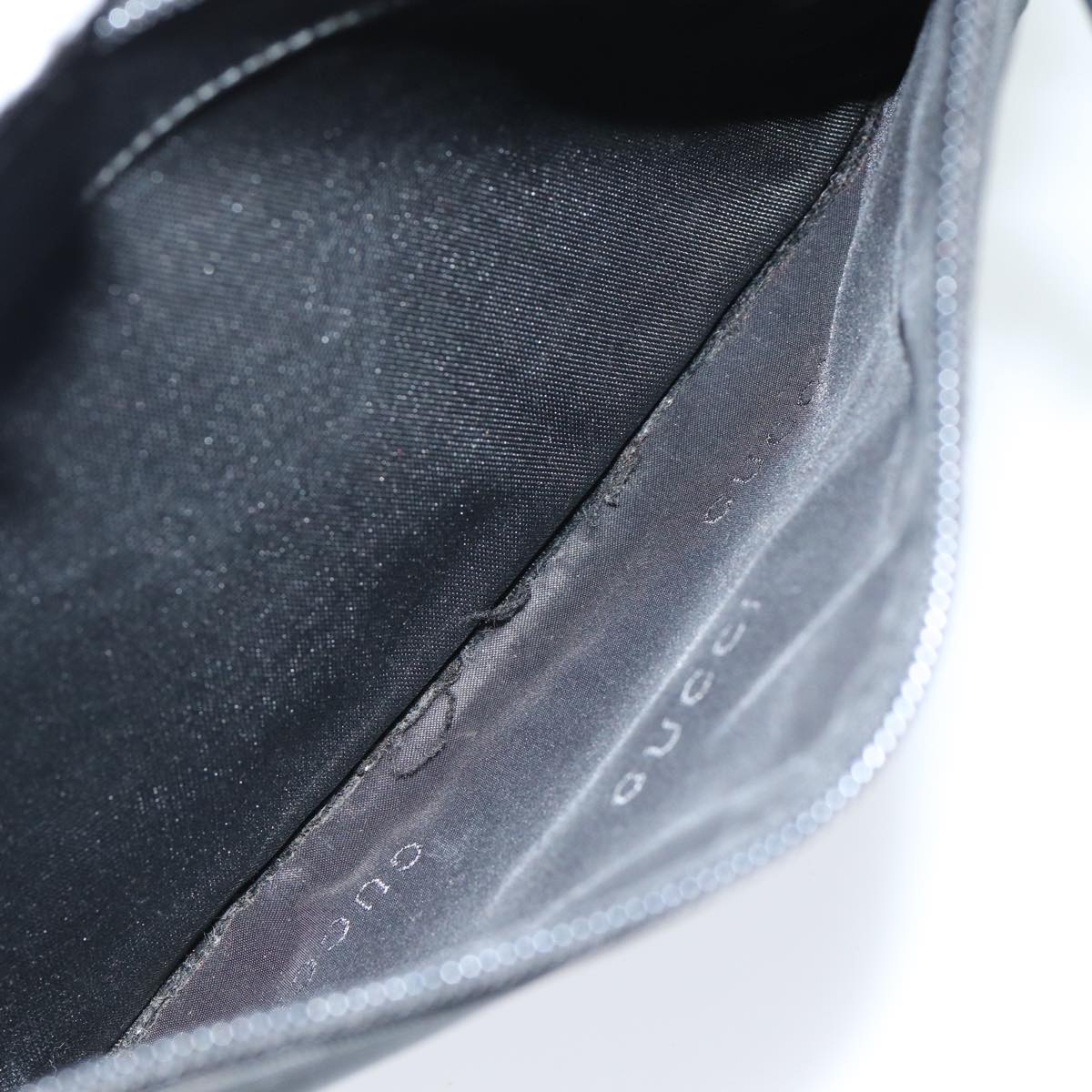 GUCCI Bamboo Hand Bag Nylon Black 000 0509 ep4666