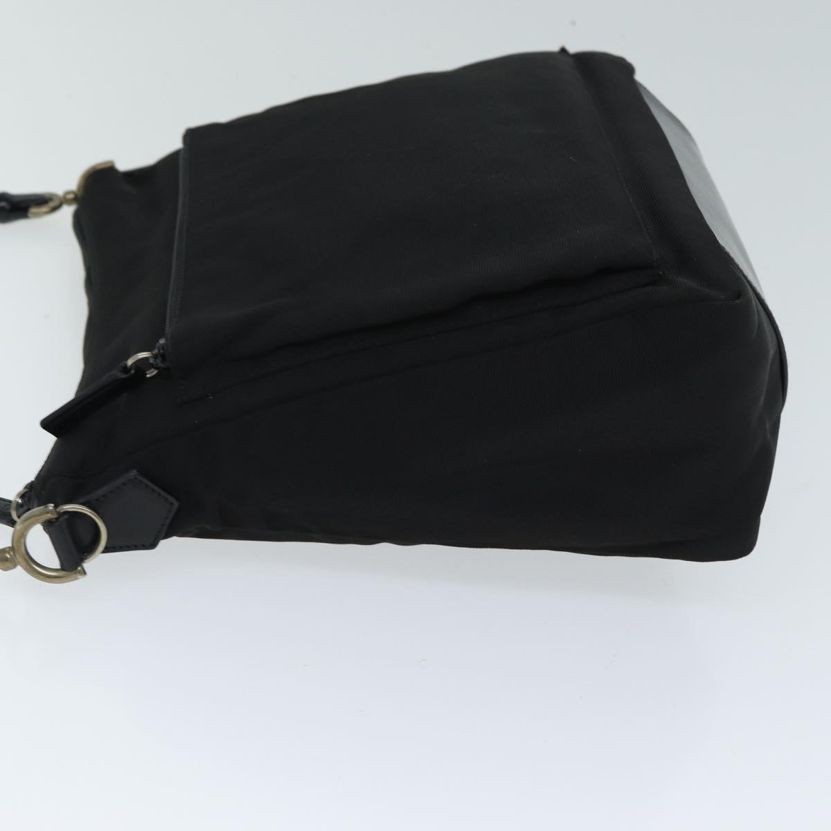 GUCCI Bamboo Hand Bag Nylon Black 000 0509 ep4666