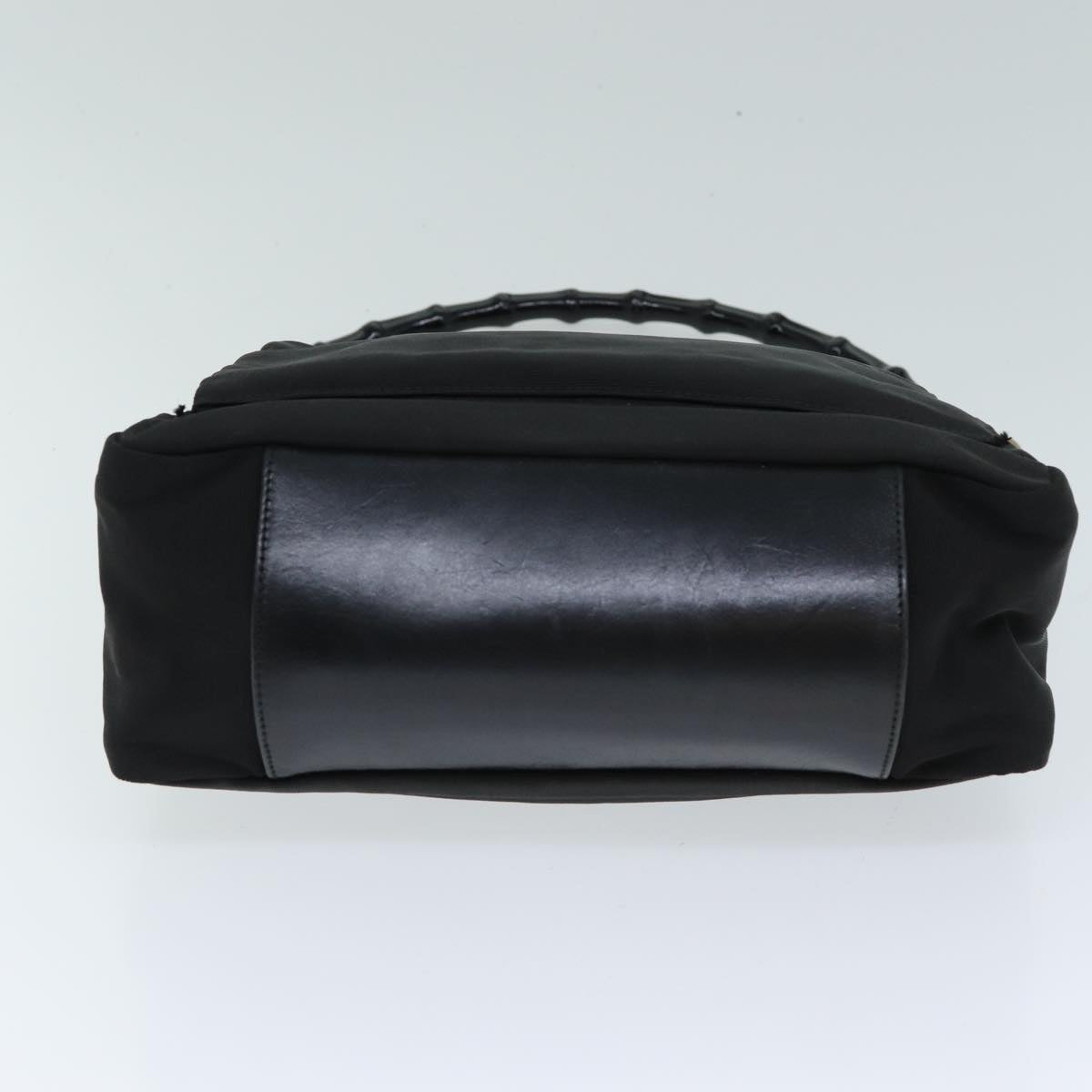 GUCCI Bamboo Hand Bag Nylon Black 000 0509 ep4666