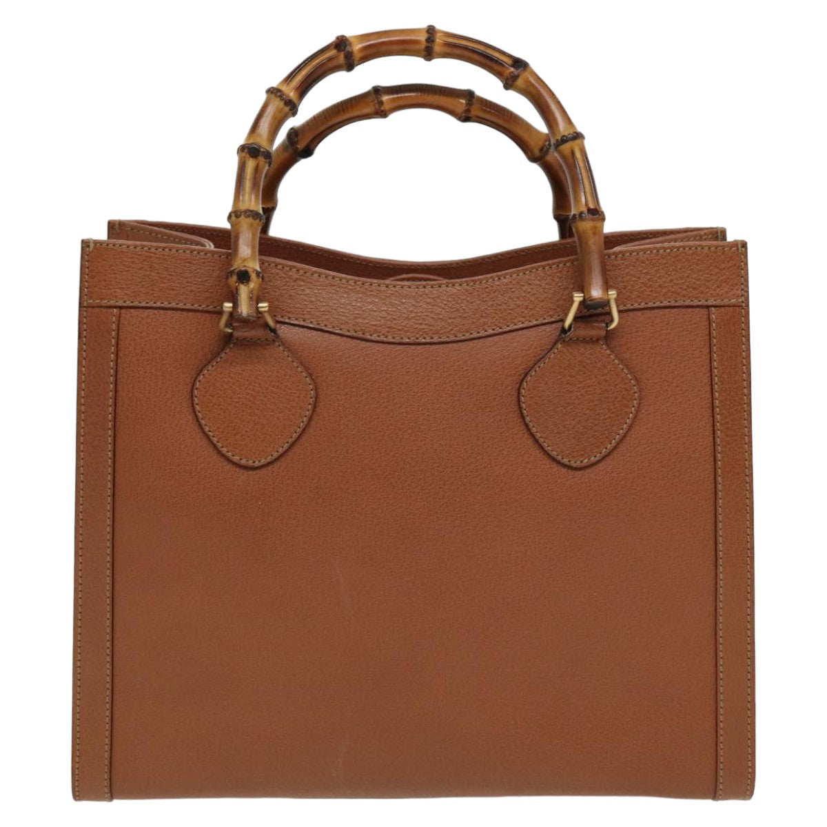 GUCCI Bamboo Hand Bag Leather Brown 002 1186 0260 ep4671