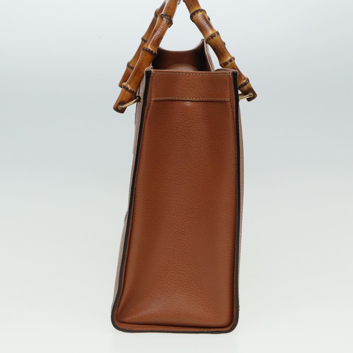 GUCCI Bamboo Hand Bag Leather Brown 002 1186 0260 ep4671