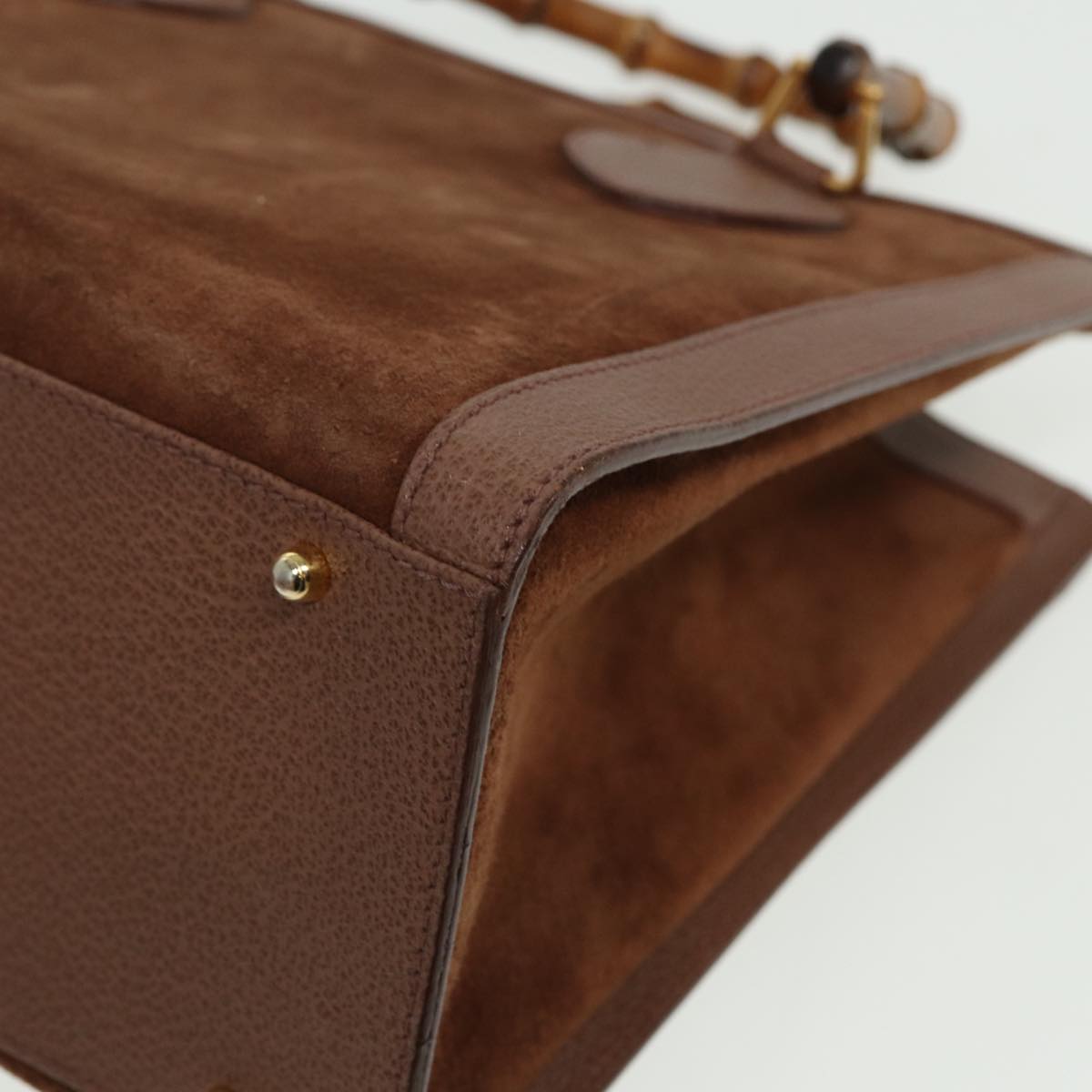 GUCCI Bamboo Hand Bag Leather Brown 002 1095 0260 ep4672