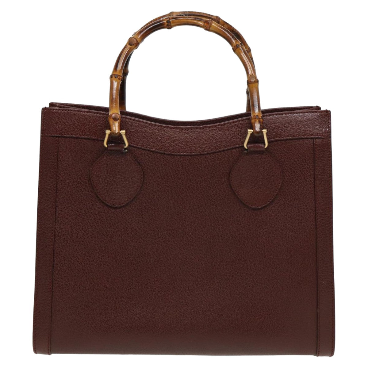 GUCCI Bamboo Hand Bag Leather Red 002 1186 0260 ep4674