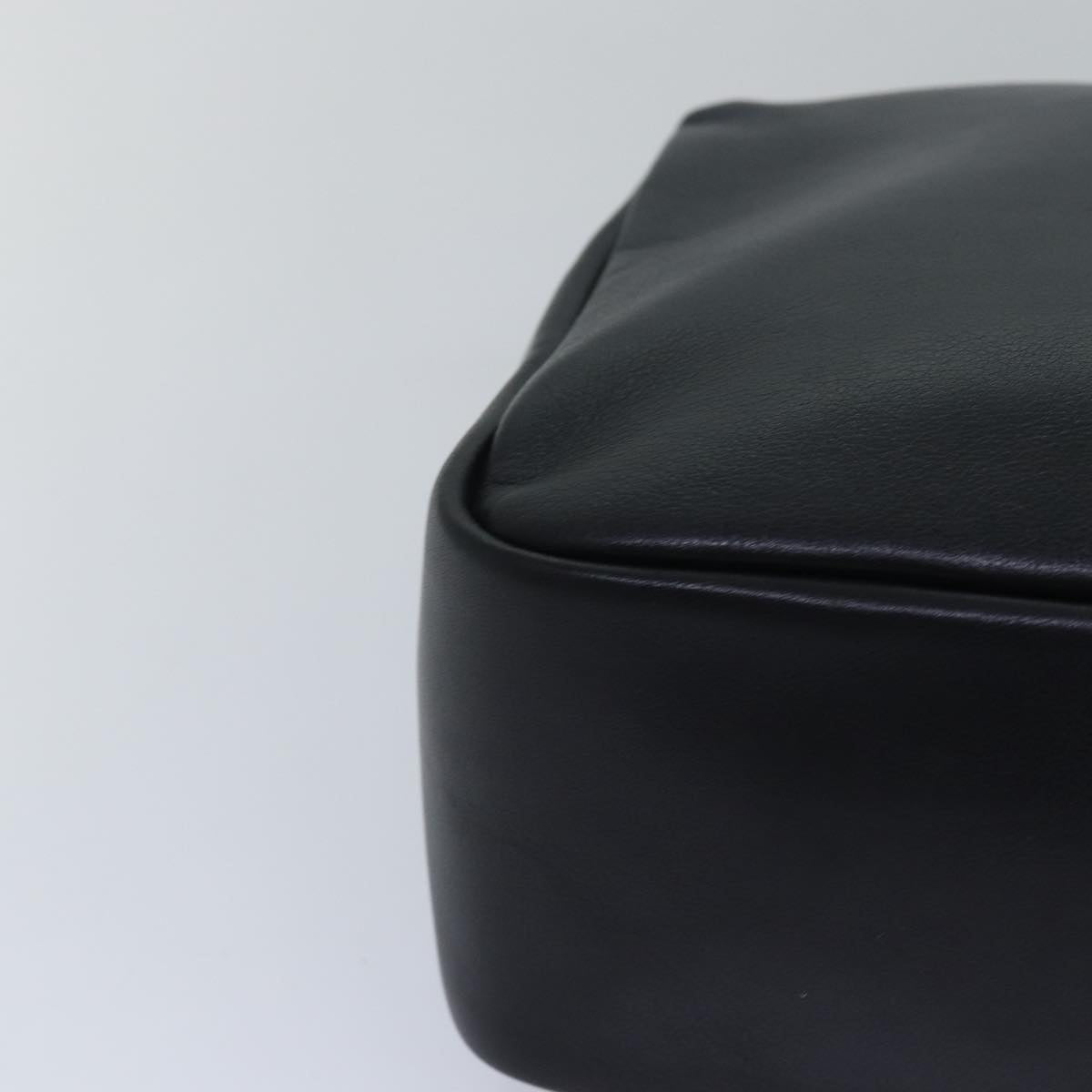 GUCCI Bamboo Hand Bag Leather Black 000 3444 0580 ep4677