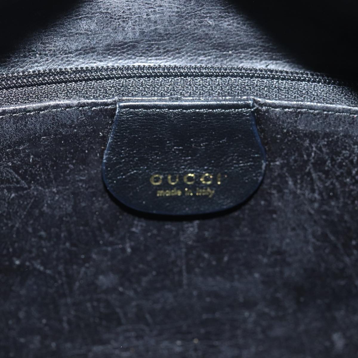 GUCCI Bamboo Hand Bag Leather Black 000 3444 0580 ep4677
