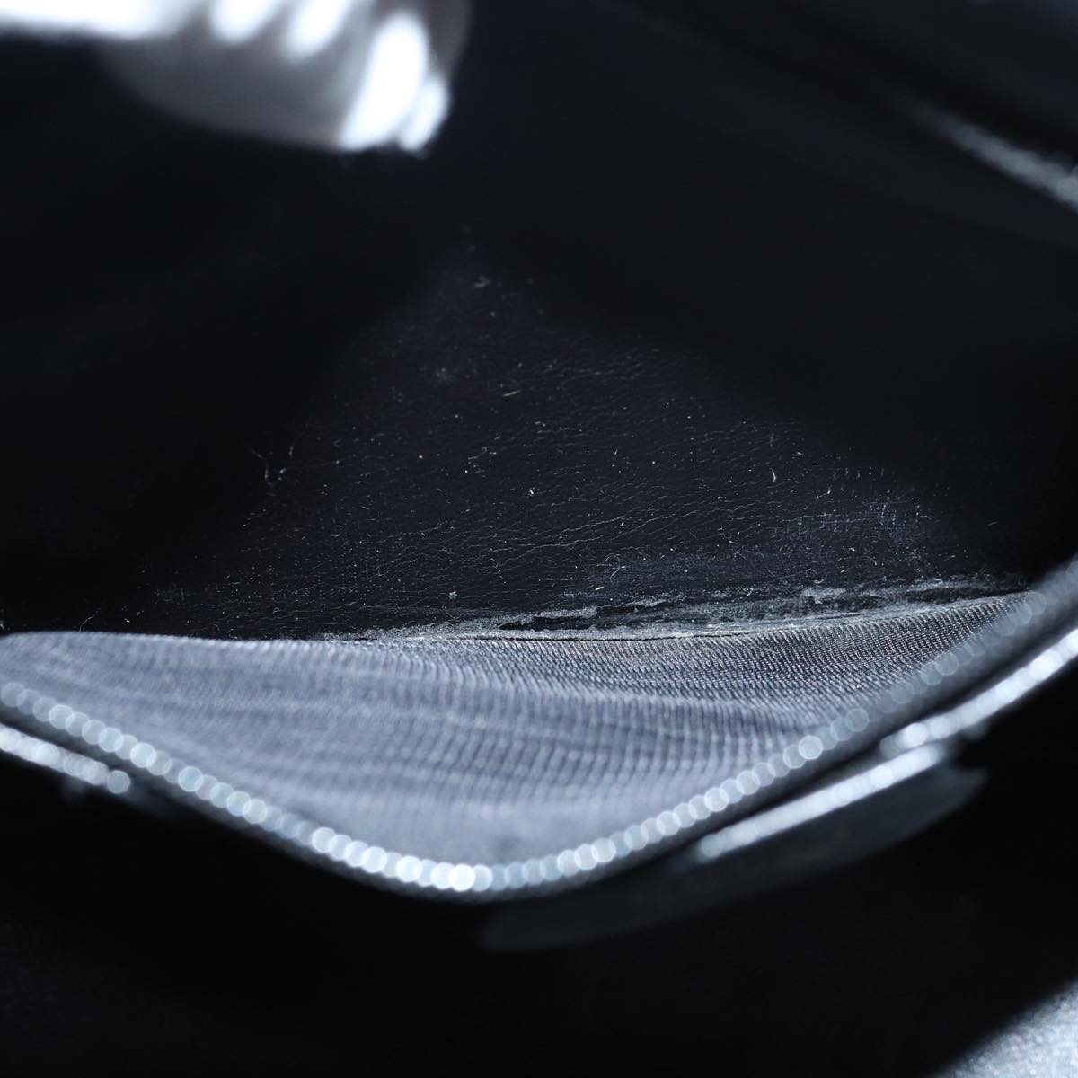GUCCI Bamboo Hand Bag Leather Black 000 3444 0580 ep4677