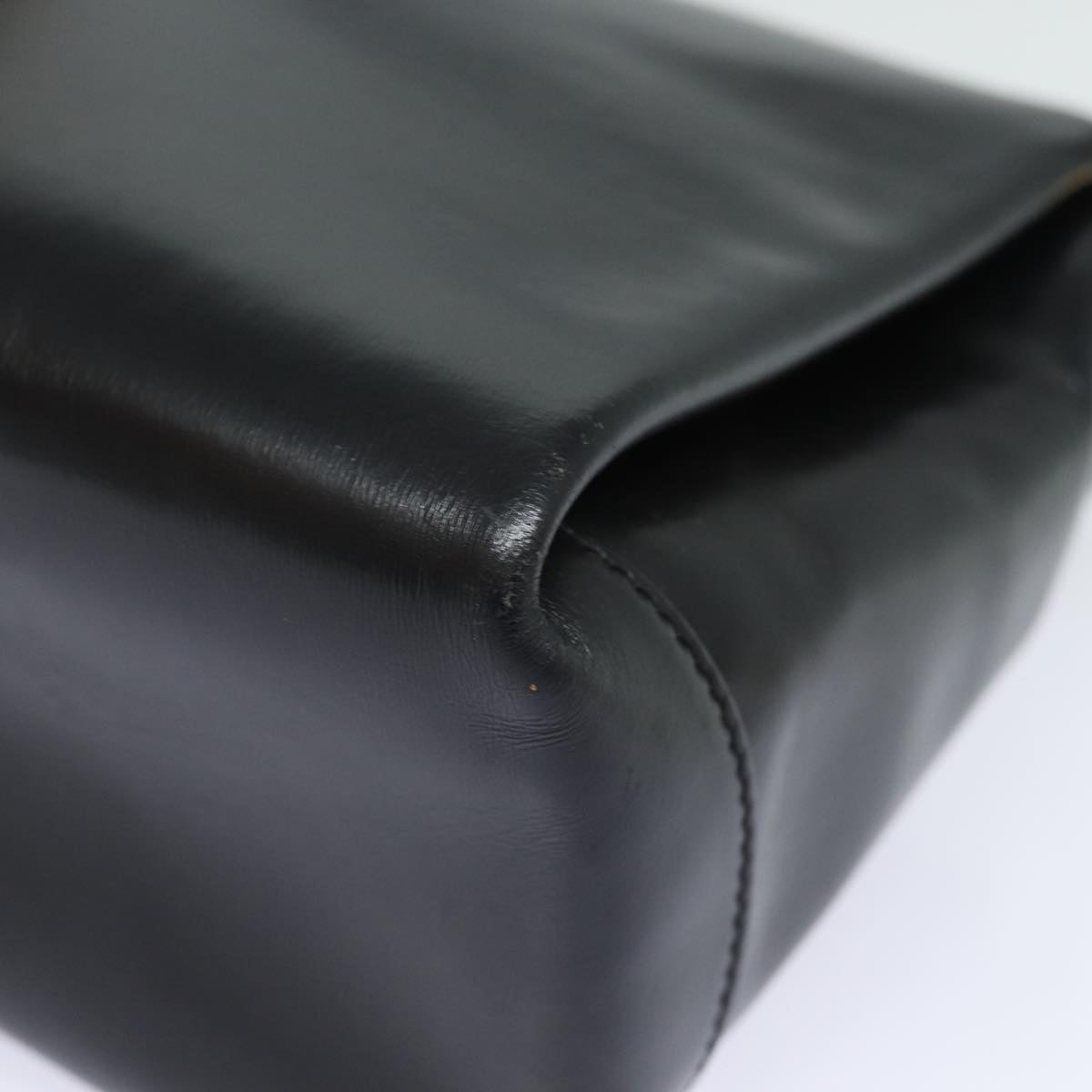 GUCCI Hand Bag Leather Black ep4686