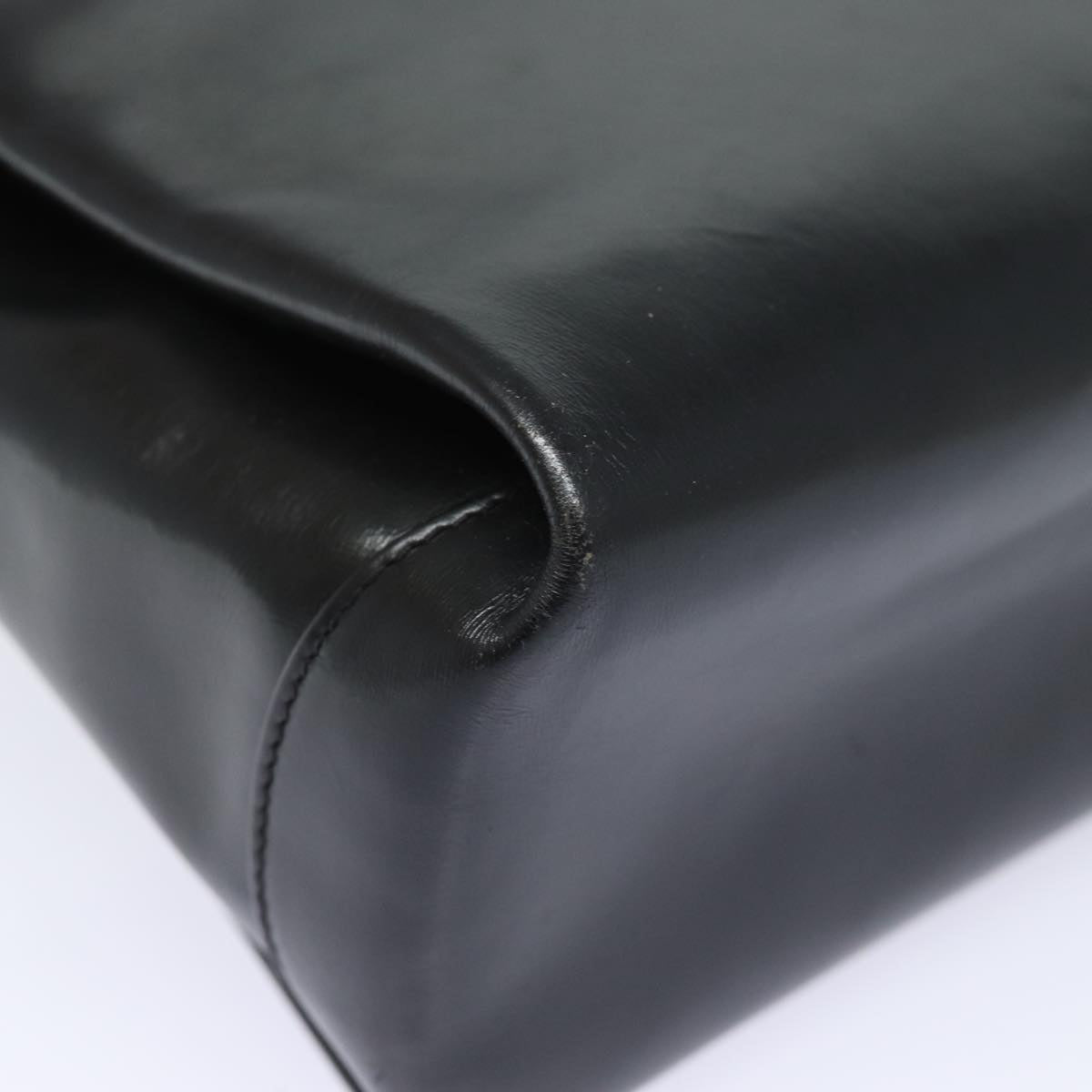 GUCCI Hand Bag Leather Black ep4686