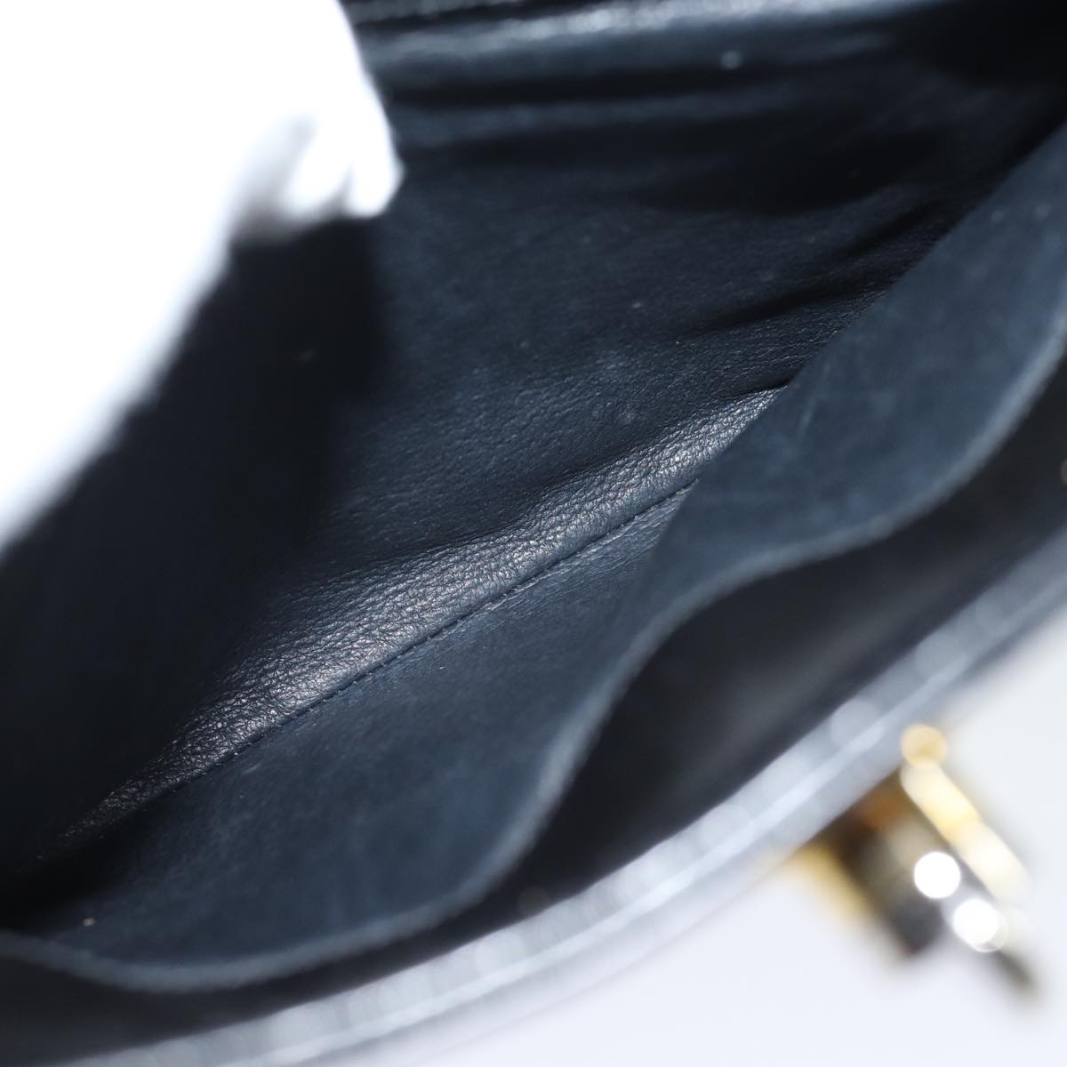 GUCCI Hand Bag Leather Black ep4686
