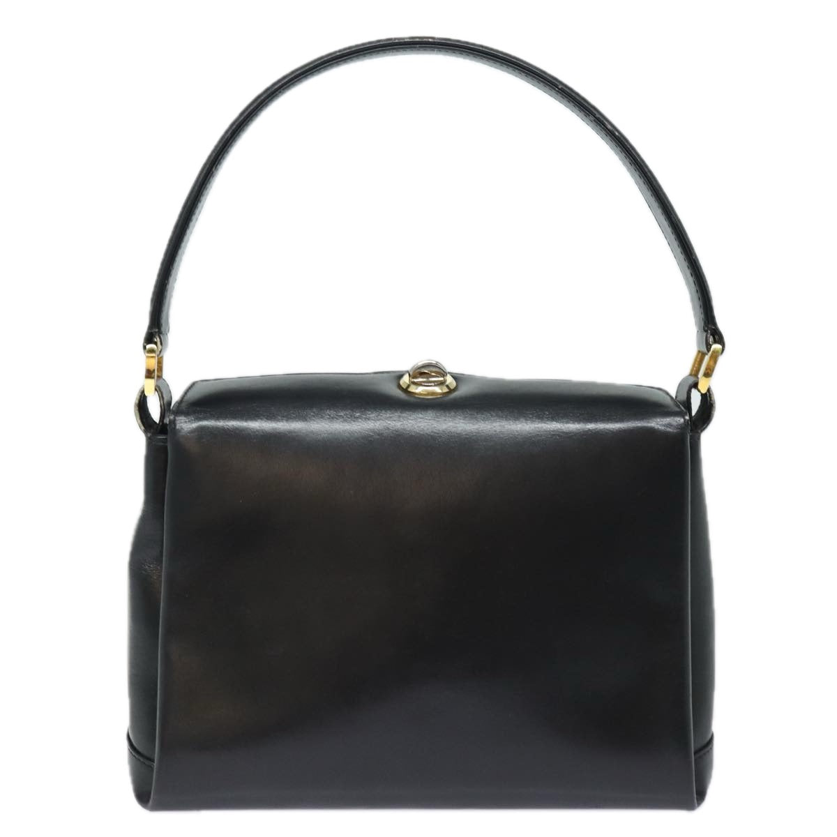 GUCCI Hand Bag Leather Black ep4686