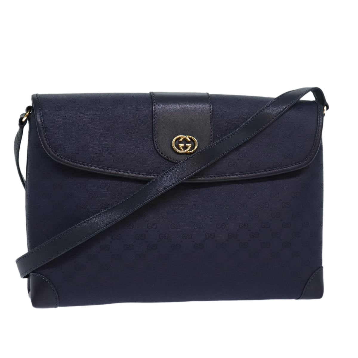 GUCCI Micro GG Supreme Shoulder Bag Navy 001 14 5364 ep4687