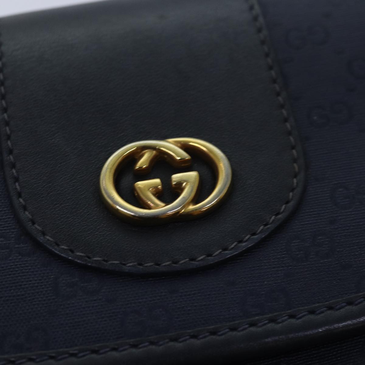 GUCCI Micro GG Supreme Shoulder Bag Navy 001 14 5364 ep4687