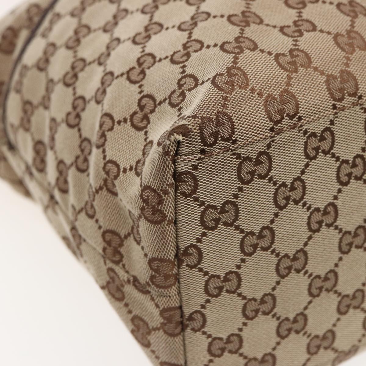GUCCI GG Canvas Web Sherry Line Tote Bag Beige Green Red 155524 ep4699