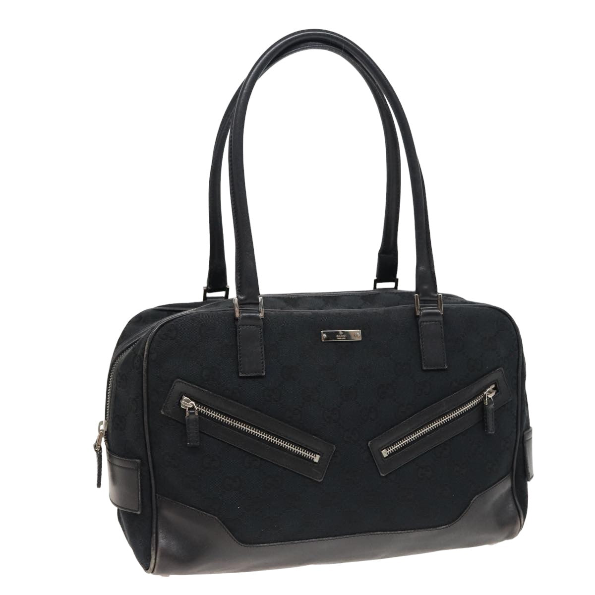GUCCI GG Canvas Shoulder Bag Black 002 1115 ep4726